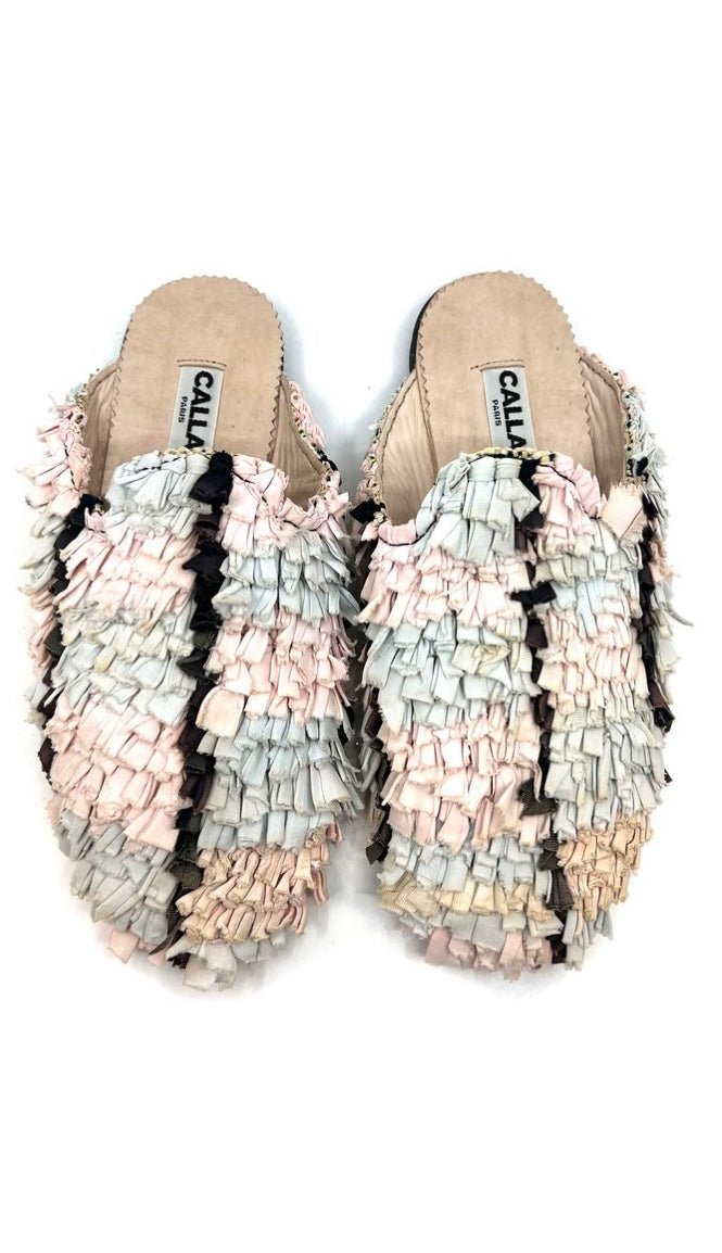 Niki Babouche “Nuna I” Flats In Colors Black, Pale Blue, Pale Pink (Size 42) - Made X Hudson