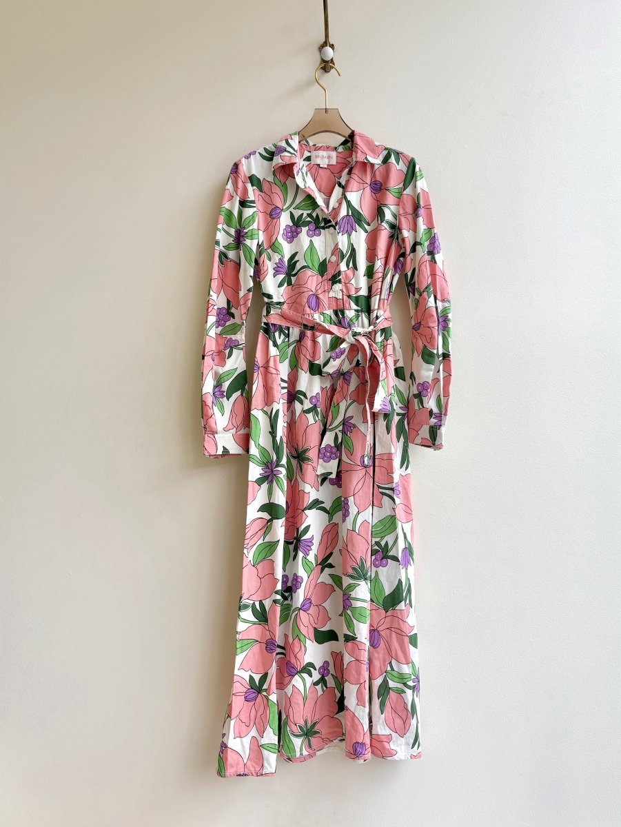 Banjanin | Pink Floral Sun Dress (Vintage) - Made X Hudson