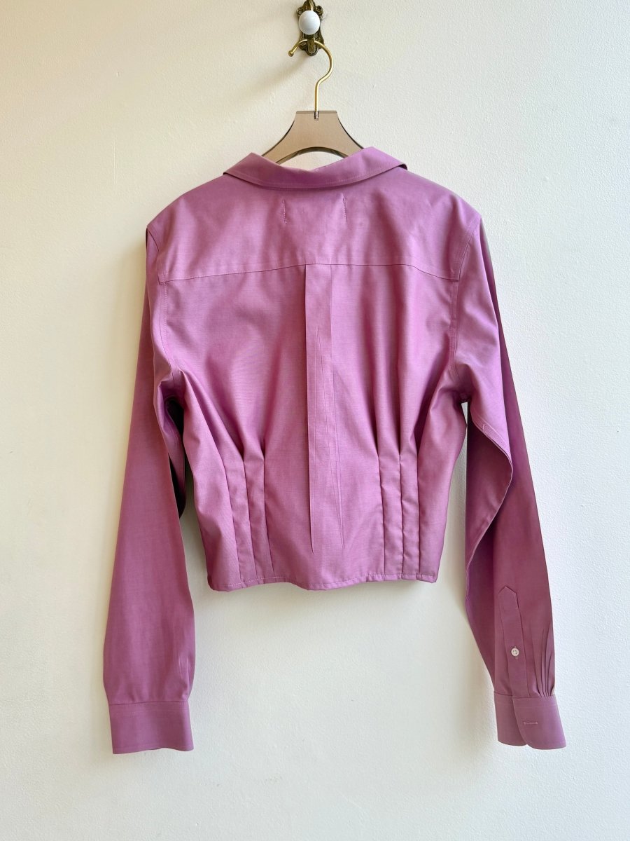 The Kevin Top | Dusty Rose Pink Top w/ Gathered Waist (Reworked) - Made X Hudson