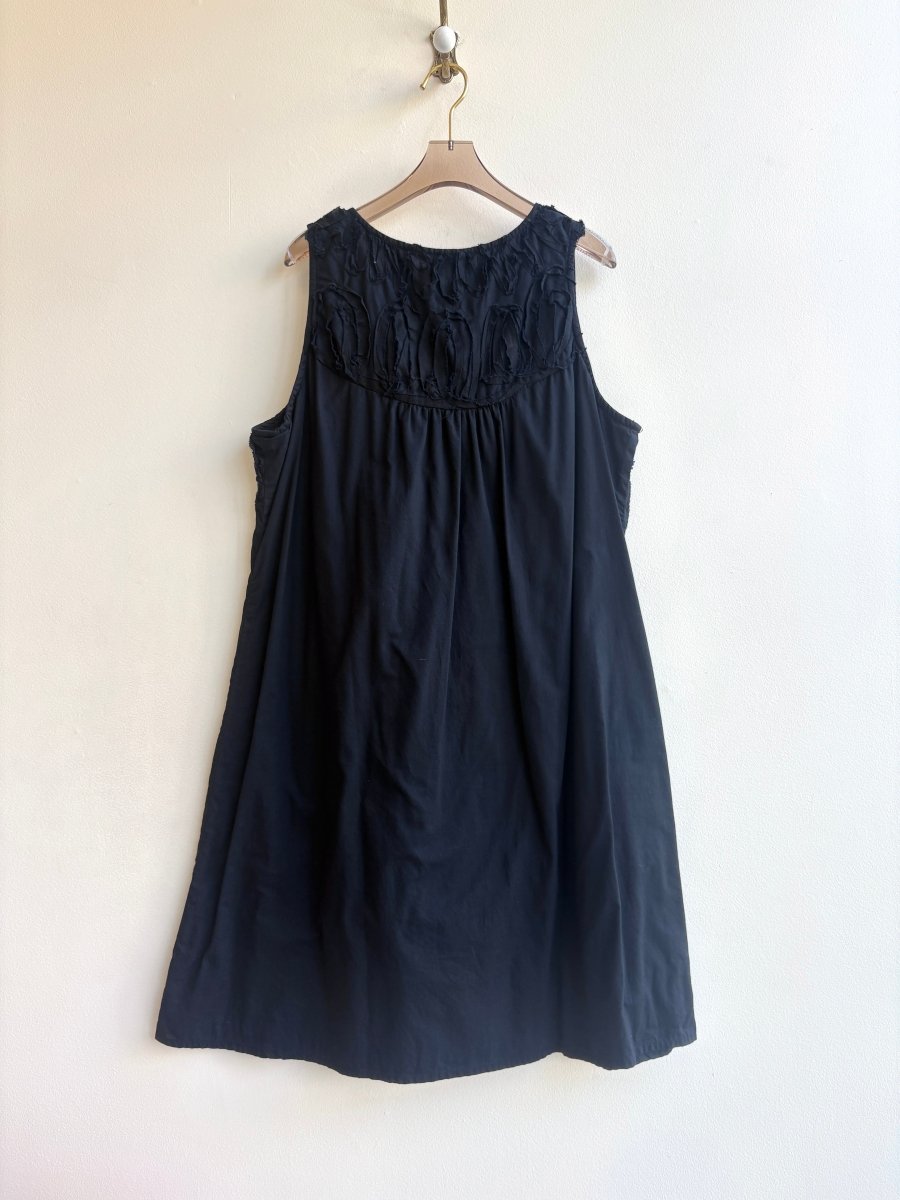 Tulip | Deep Navy Tank Dress With Trim Detail (Vintage) - Made X Hudson