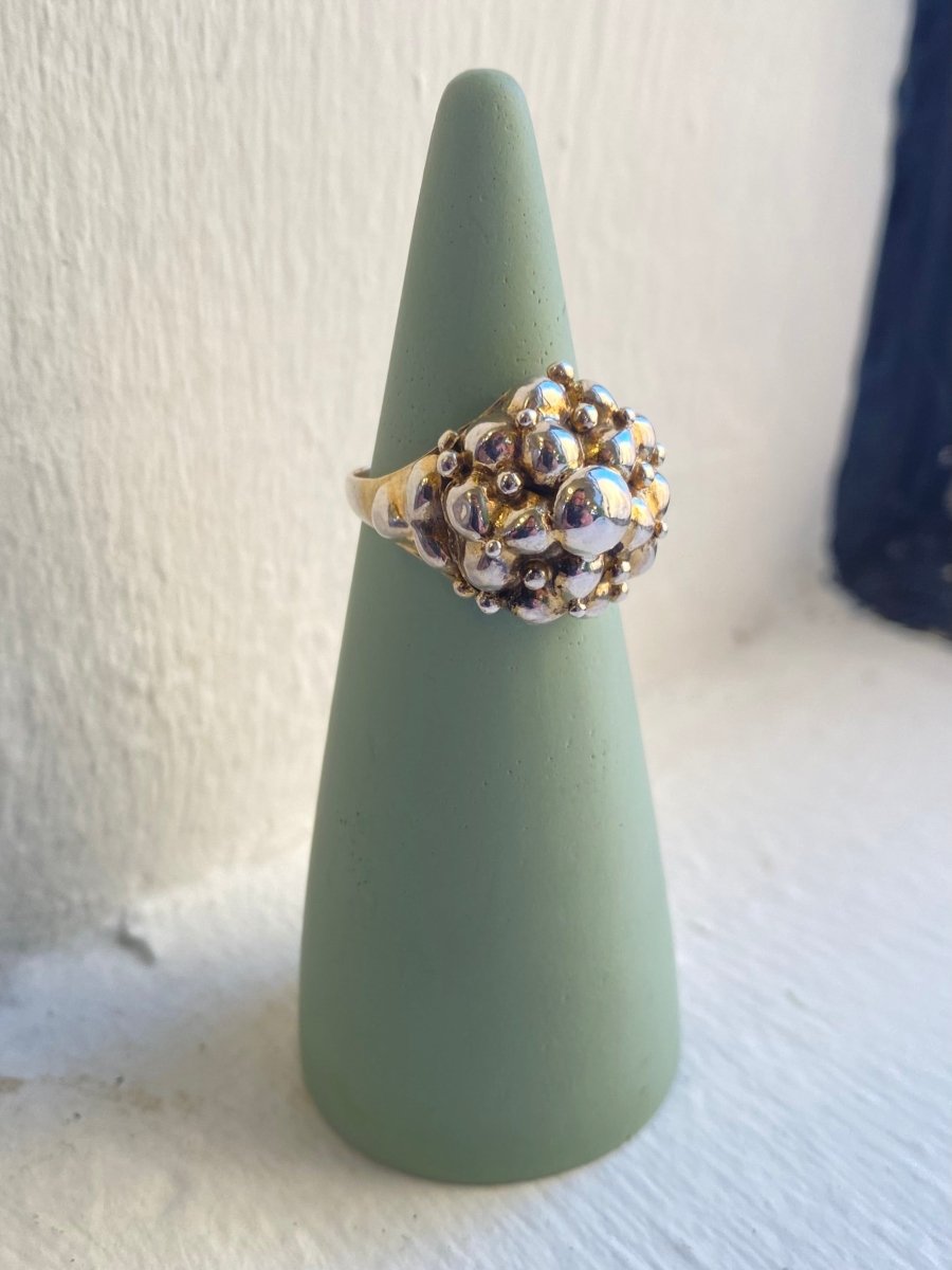 Vintage Solid Sterling Silver Bubble Ring - Made X Hudson
