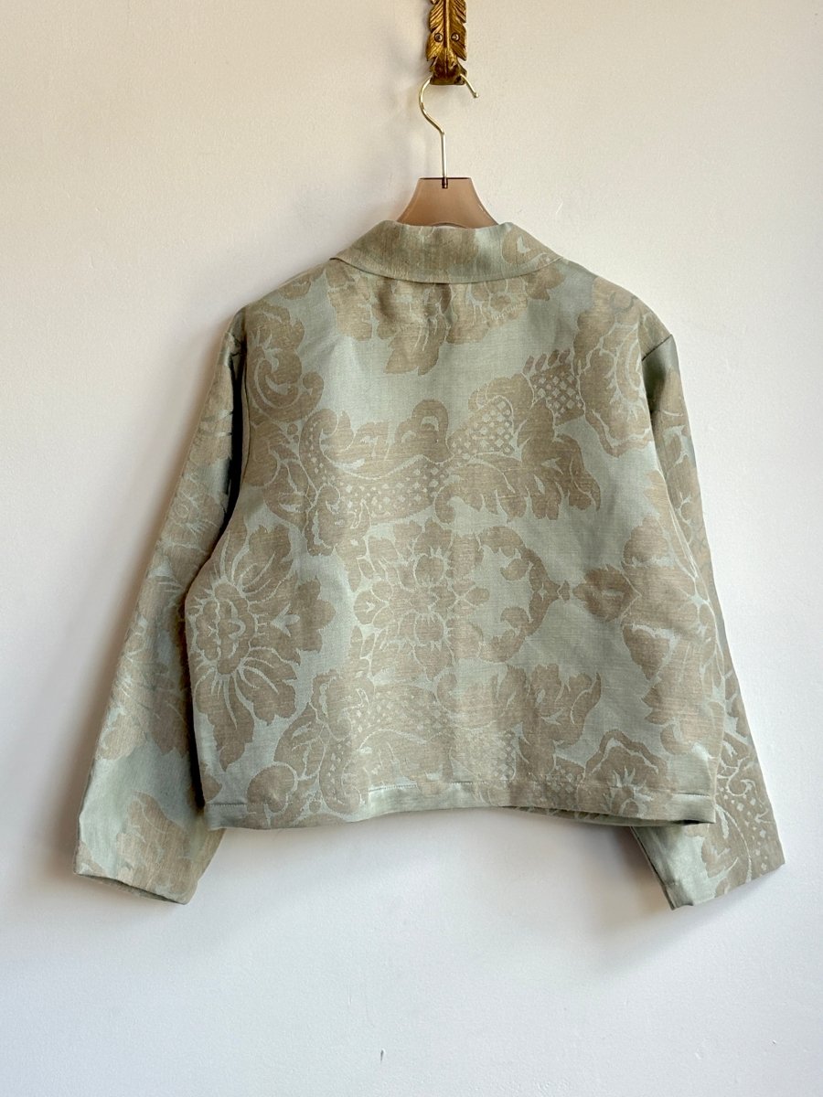 Sage Damask Utility Jacket - Made X Hudson