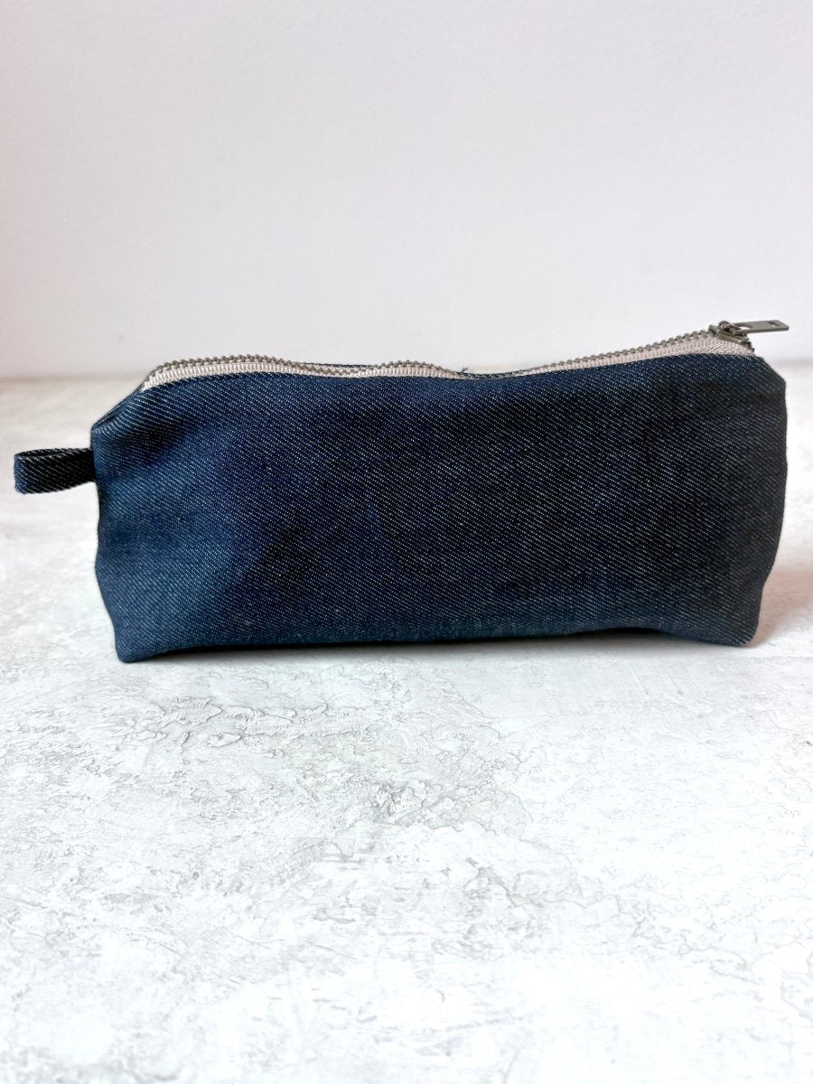 Everyday Pouch in Deep Blue Denim (Multiple Sizes) - Made X Hudson