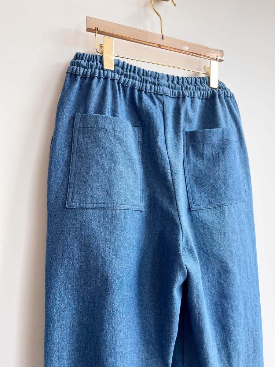 Light Wash Denim Wide - Leg Pant - Made X Hudson