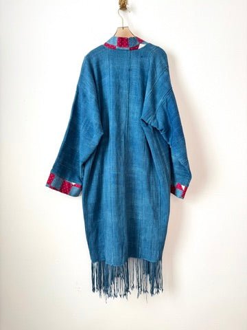 Highlands Foundry | Indigo Mud Cloth and Quilt Duster (Vintage) - Made X Hudson
