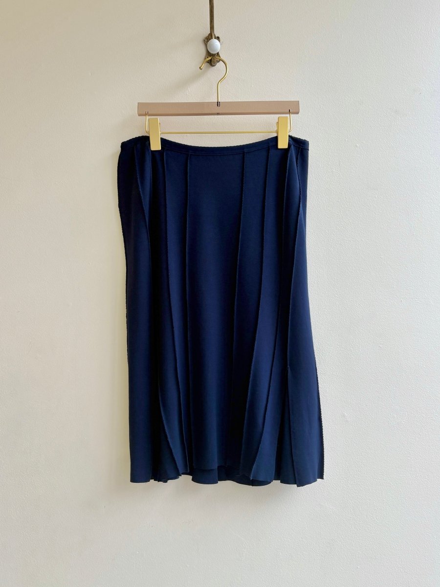 Navy Blue Bell Skirt - Made X Hudson