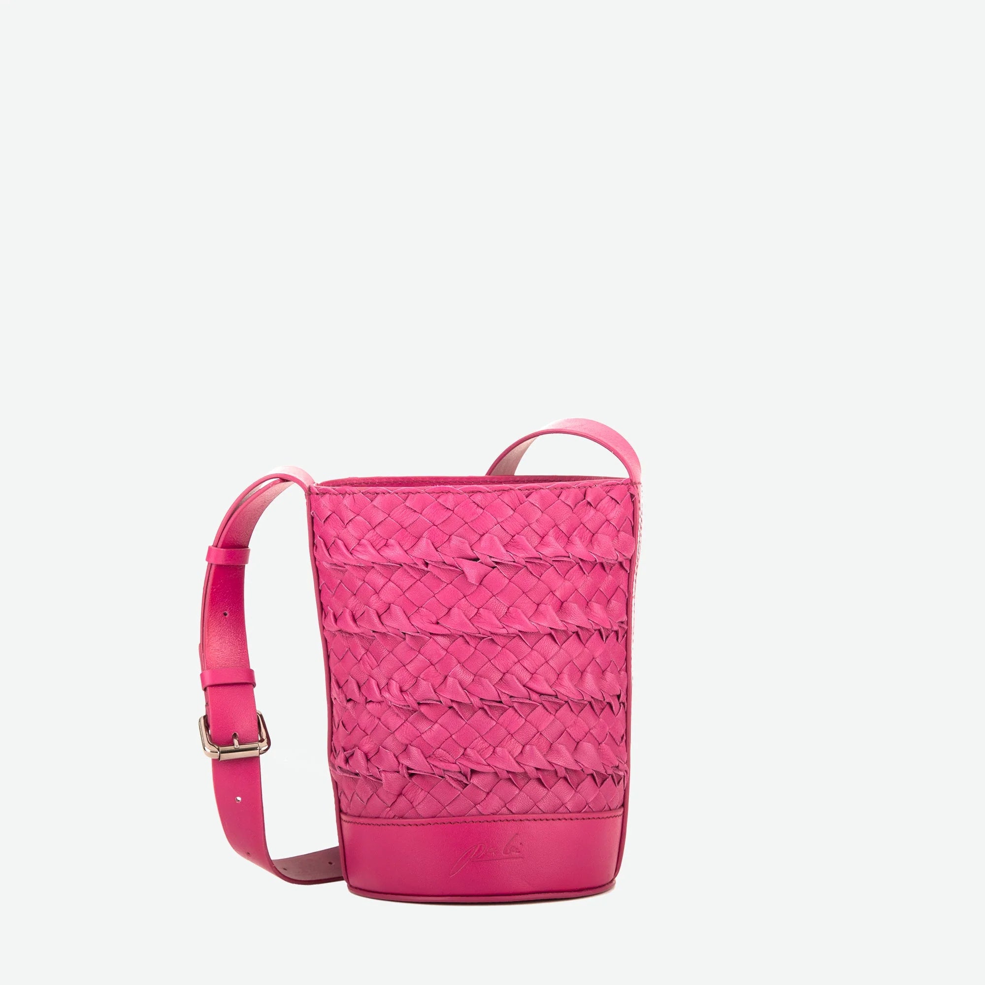 Mini Woven Bucket Crossbody (More Colors) - Made X Hudson