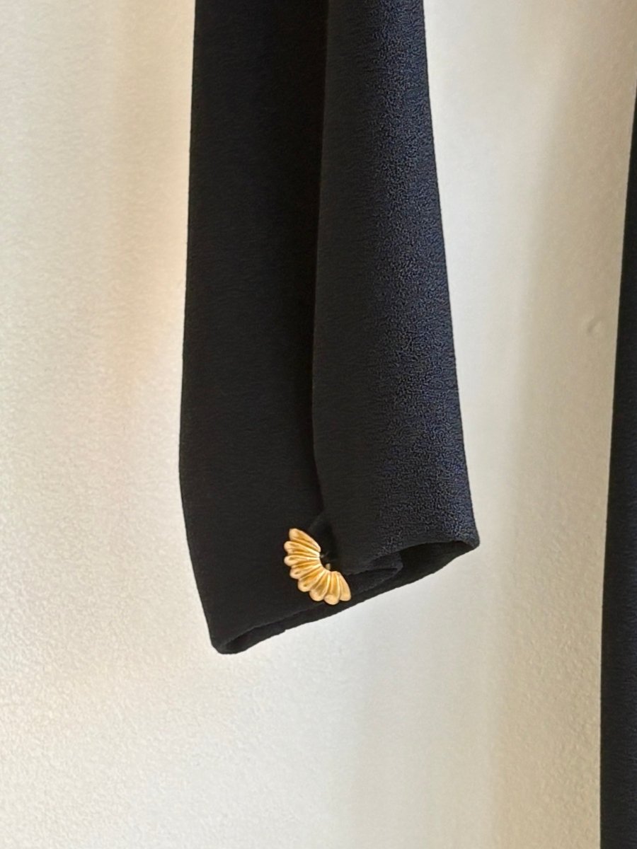 Anne Klein | Black Wrap Dress (Vintage) - Made X Hudson