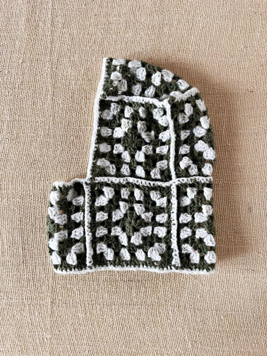 Soft Sage + Olive Crocheted Balaclava - Made X Hudson