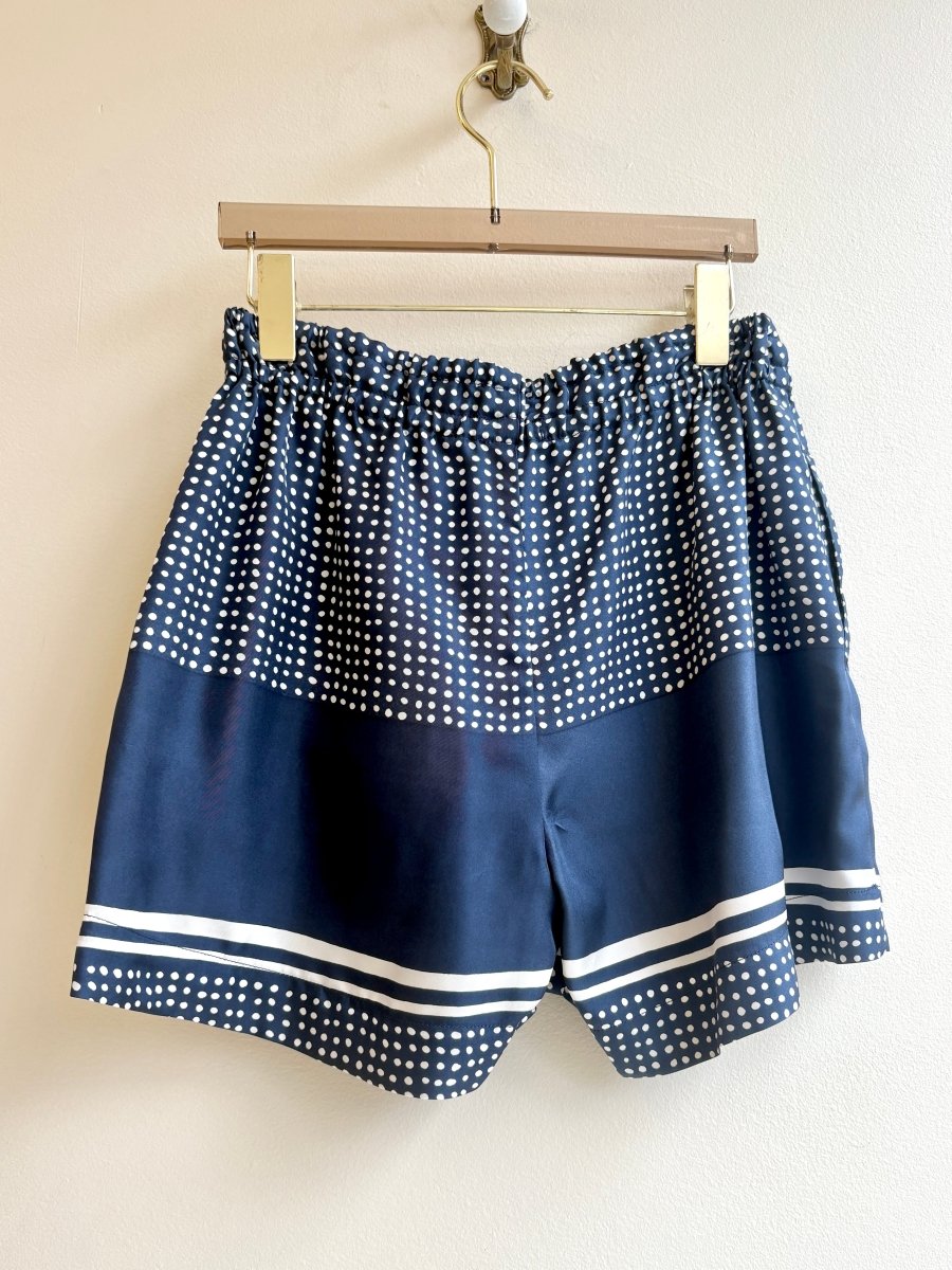 "Nomi" Navy Dotted Town Shorts - Made X Hudson