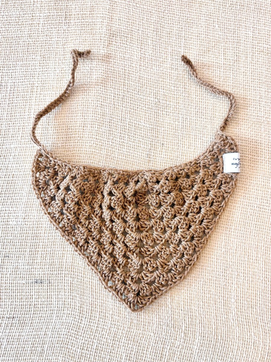 Bronze Granny Square Head Scarf - Made X Hudson