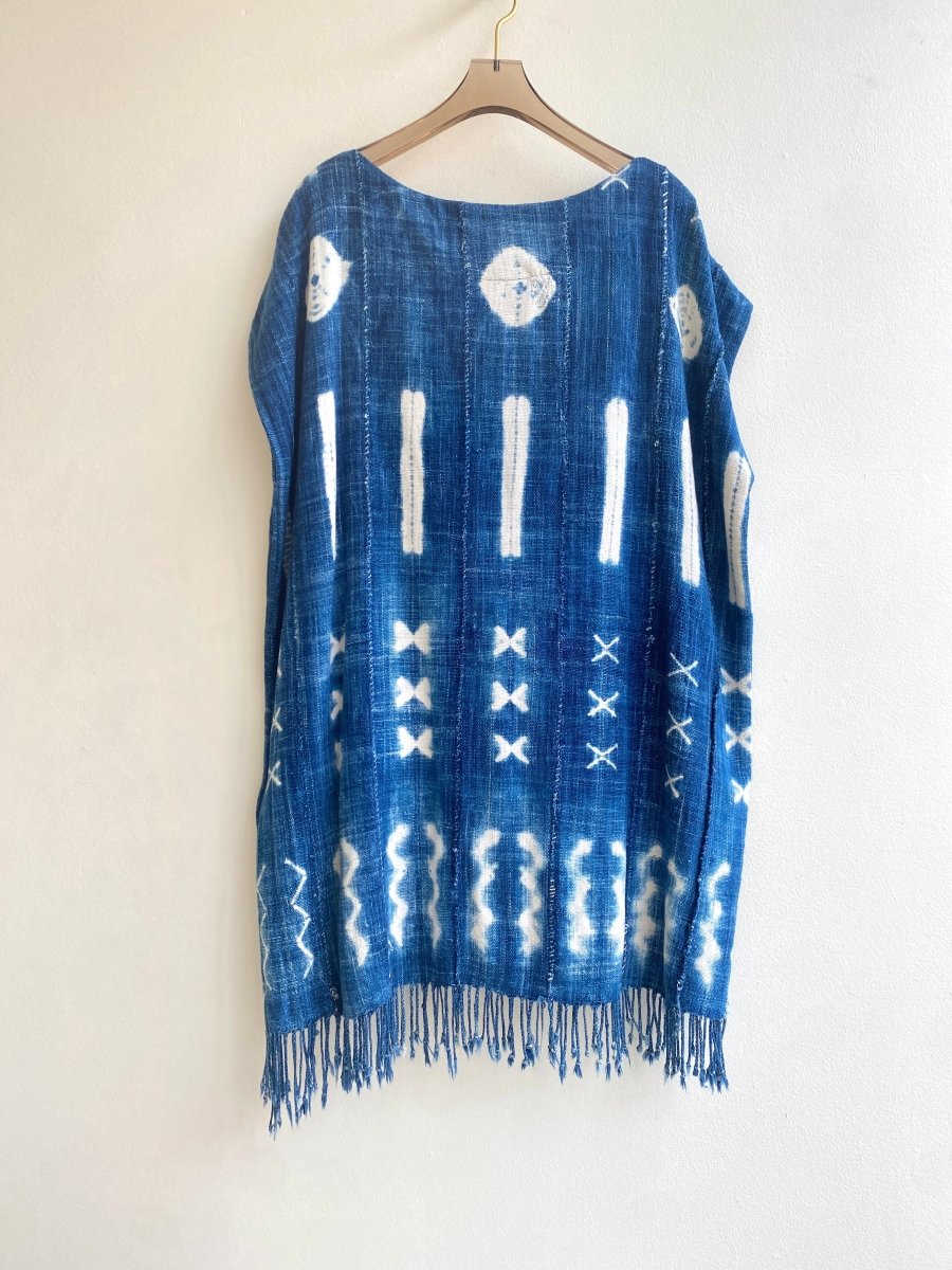 Indigo Shibori Tunic Dress (Cotton) - Made X Hudson