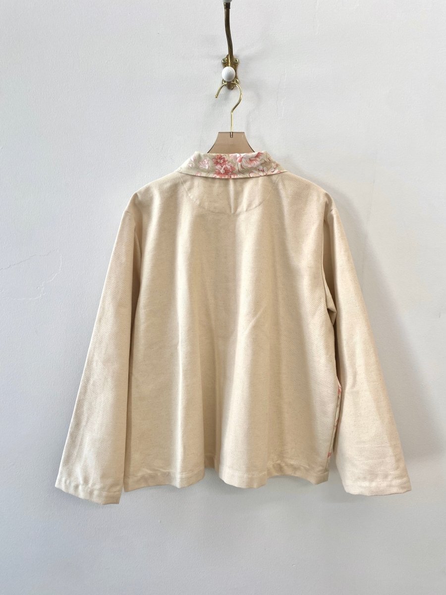 Natural Twill+ Floral Utility Jacket - Made X Hudson