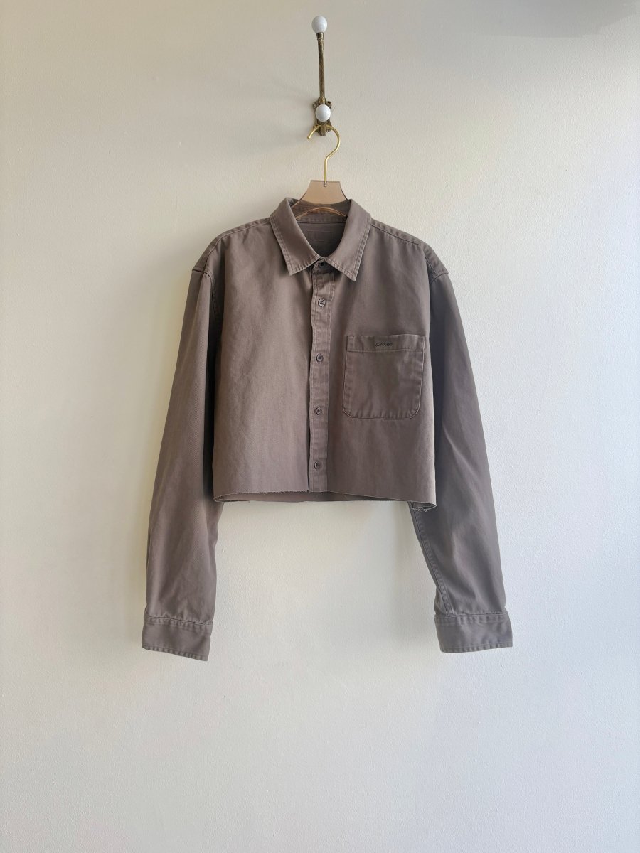 Annette Crop Brown Top (Reworked) - Made X Hudson