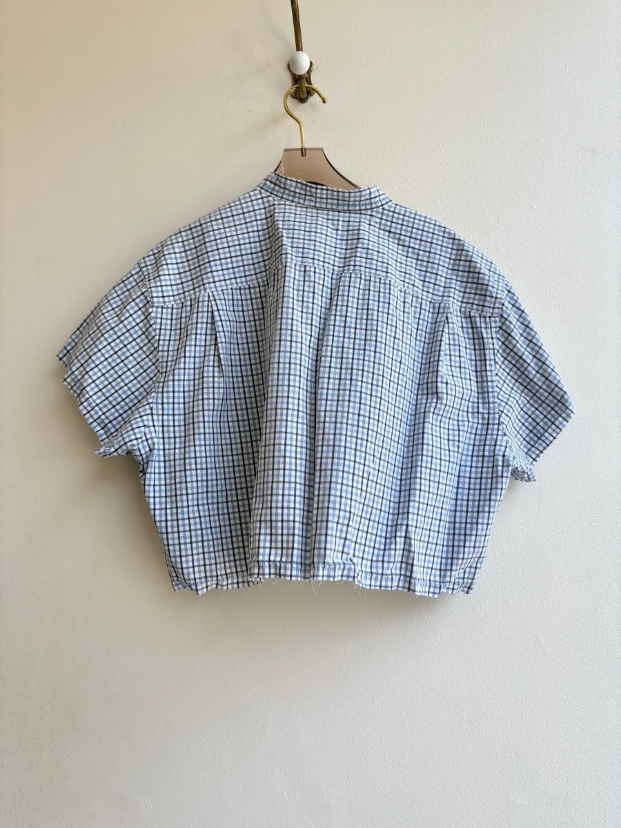 The Valley Shirt in Grey Blue and Smoke Plaid (Reworked) - Made X Hudson