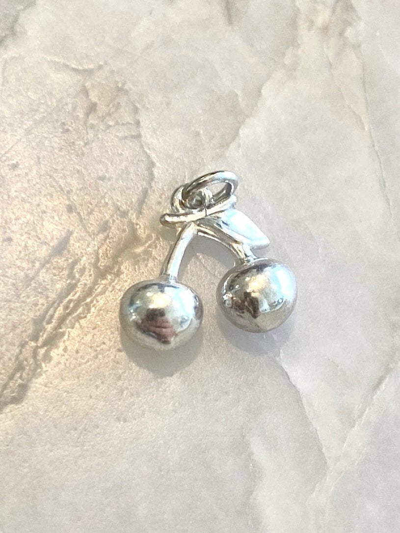 Sterling Silver Cherry Charm - Made X Hudson