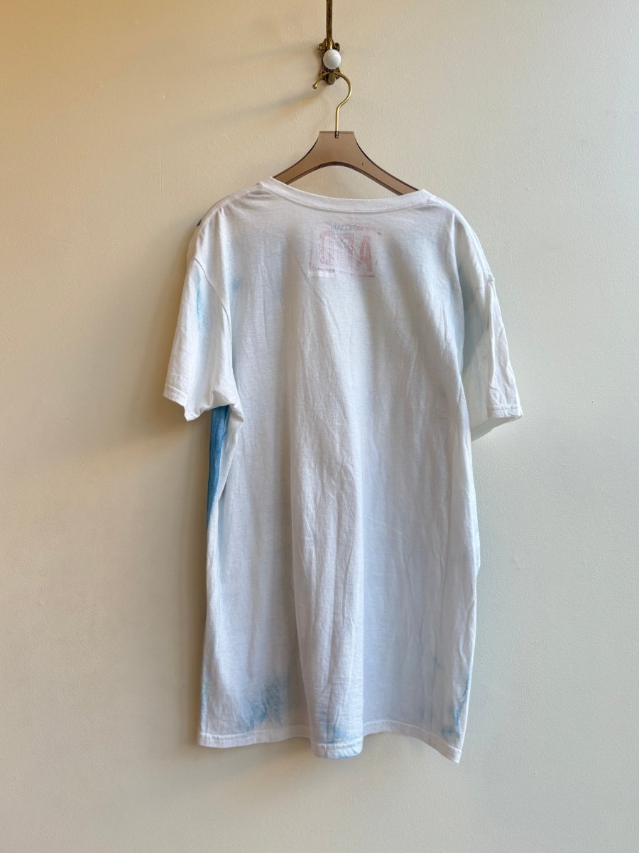 Kate Moss Smoking Blue Cyanotype T-Shirt (Reworked) - Made X Hudson