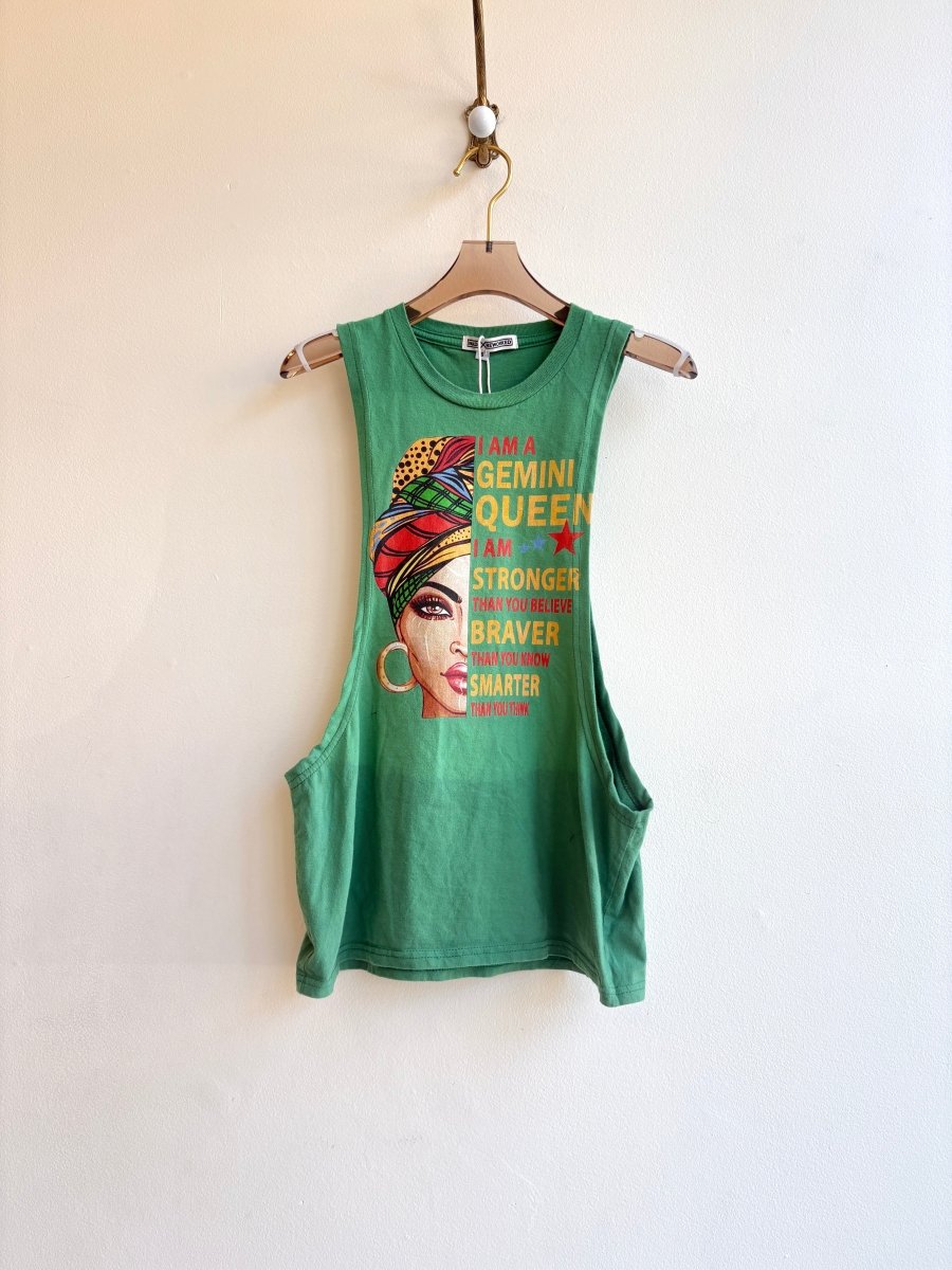 Cropped Gemini Sleeveless Tee (Reworked) - Made X Hudson