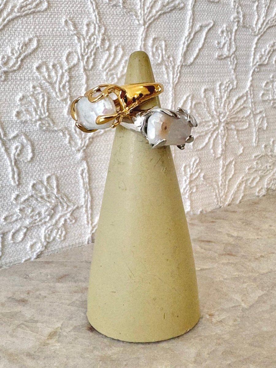 Adjustable Fresh Water Pearl Cocktail Ring - Made X Hudson