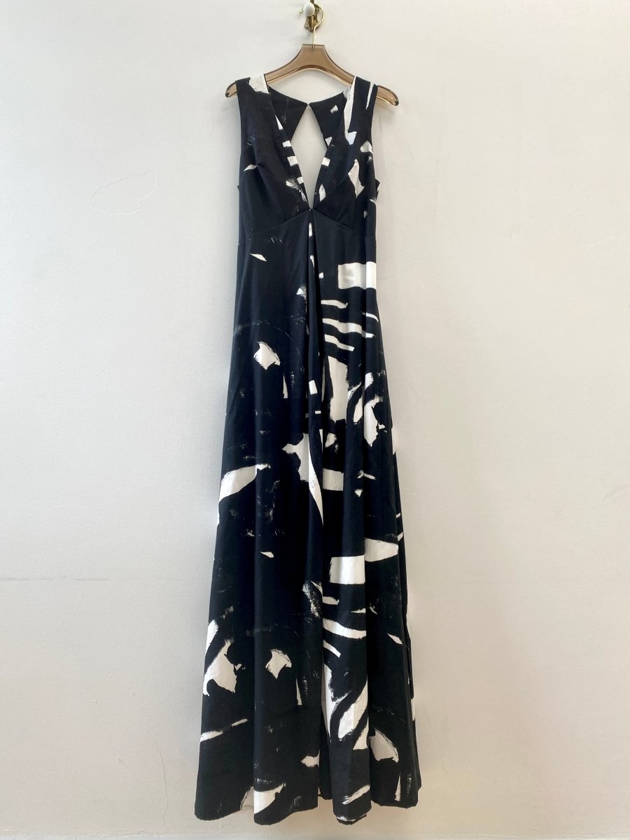 Black & White Sleeveless “Origami” Dress - Made X Hudson