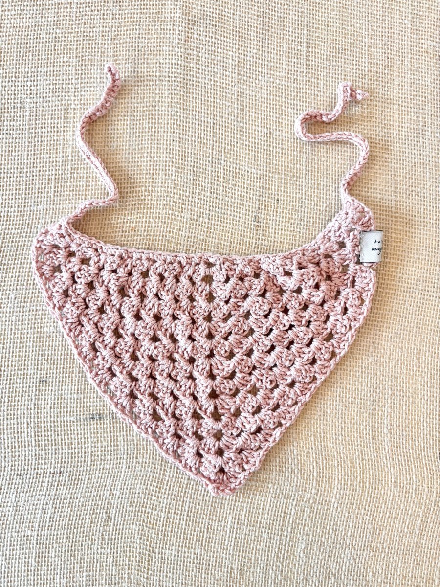 Blush Granny Square Head Scarf - Made X Hudson