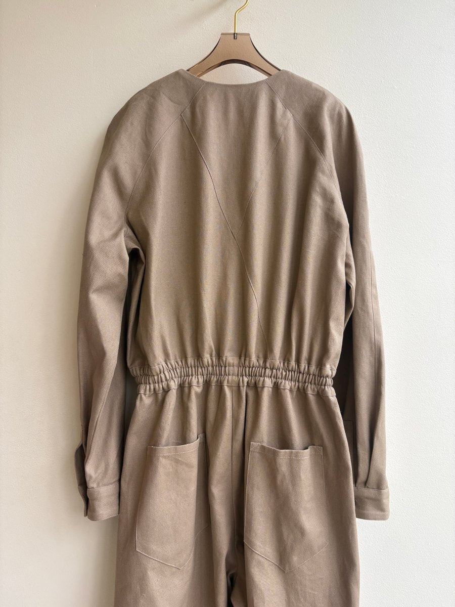 Khaki Hemp - Cotton Jumpsuit - Made X Hudson