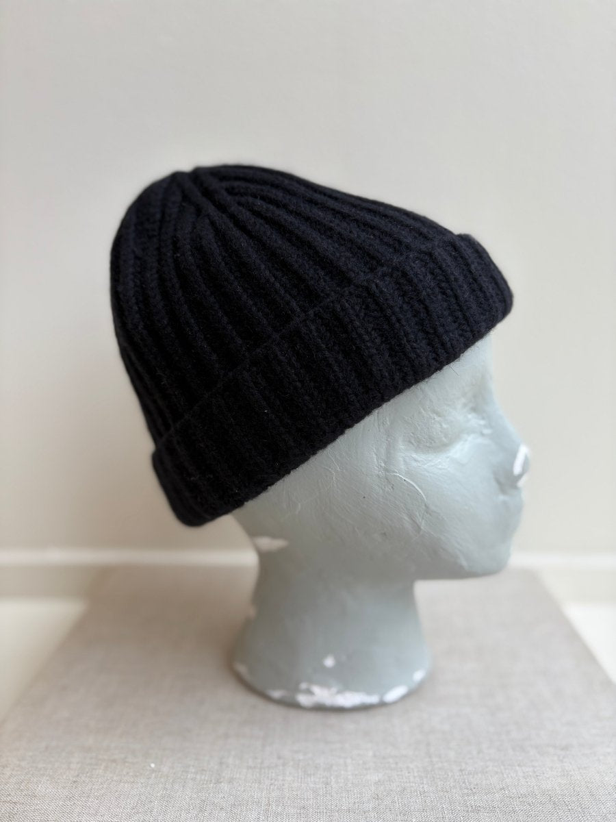Cashmere Beanie Black (Vintage) - Made X Hudson