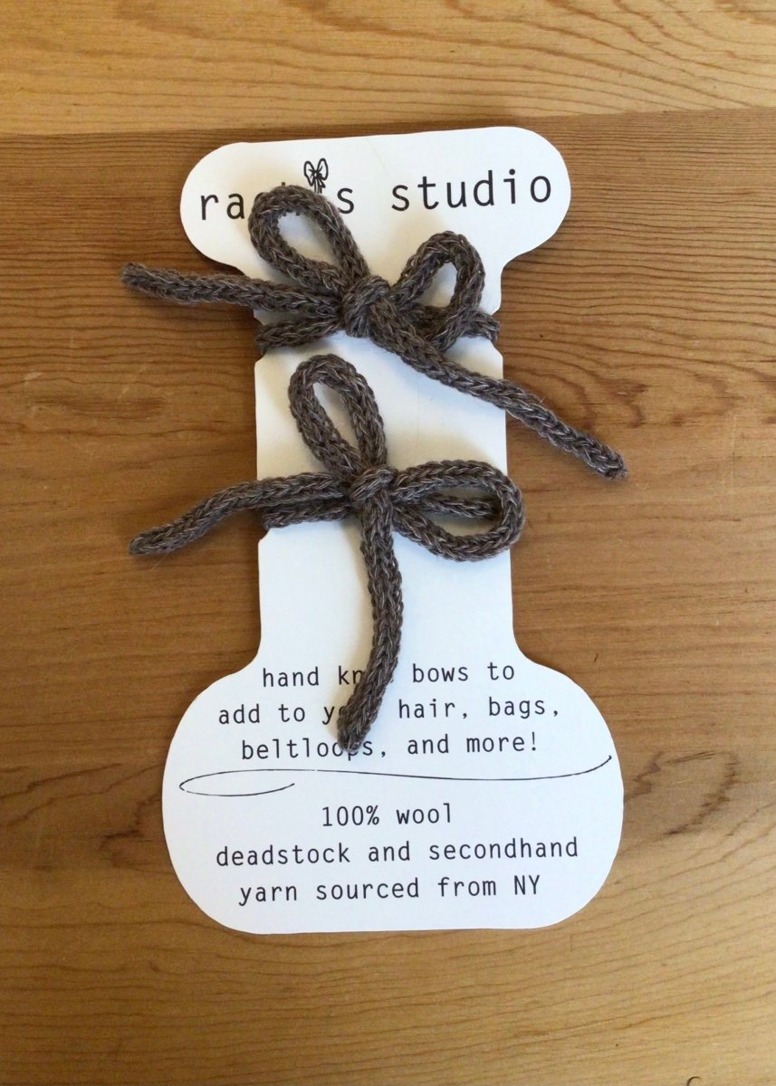 Knitted Hair Bow Ties (Multiple Colors) - Made X Hudson