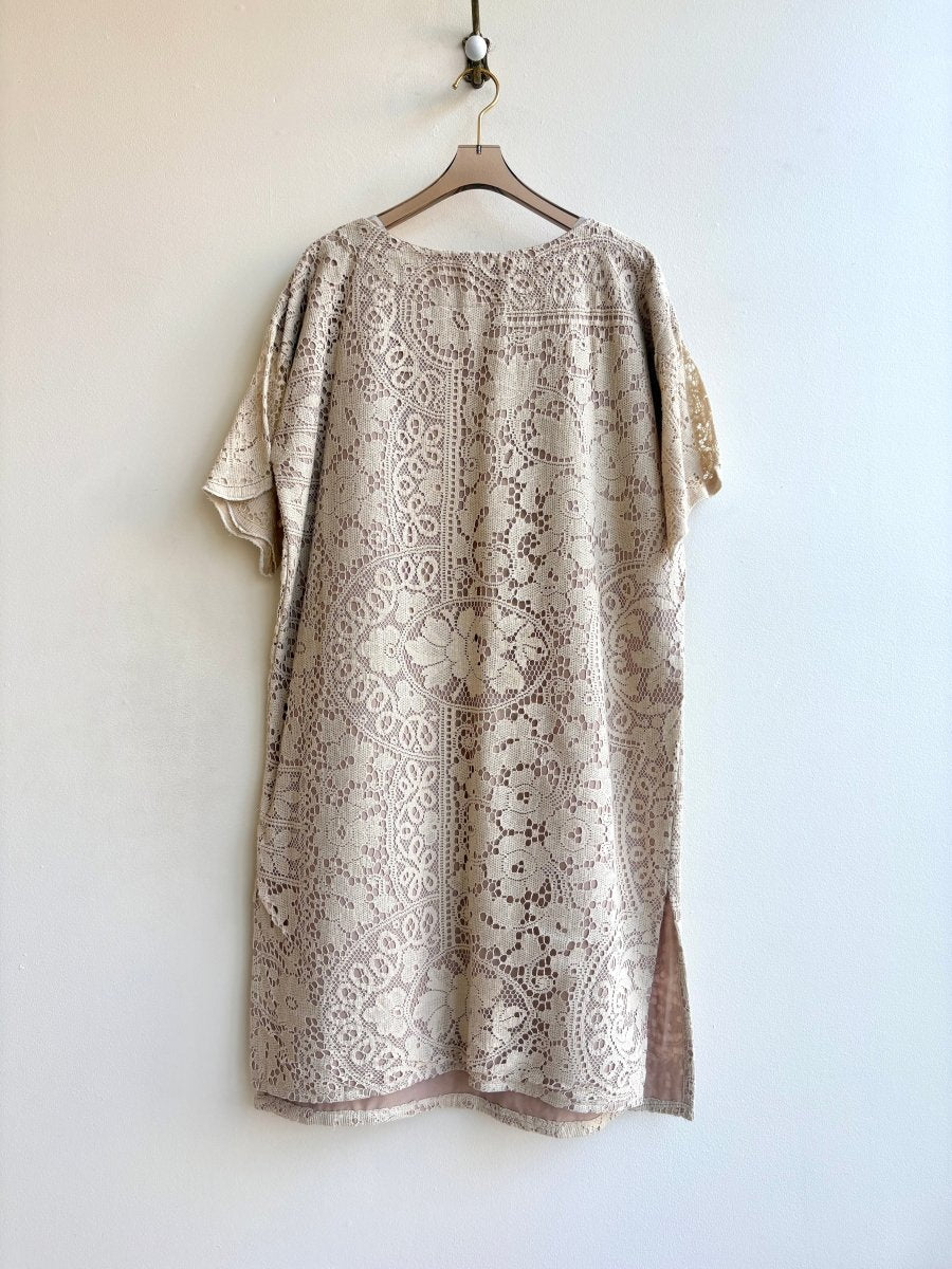 Daisy Basket and Pale Oak Lace Duster Dress - Made X Hudson
