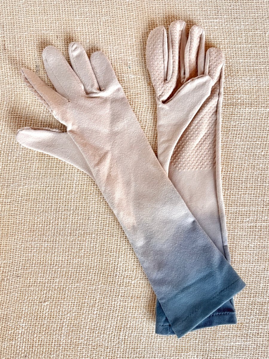 Pinenut and Indigo Ombre High Rise Gardening Gloves w/ Grip Palm - Made X Hudson