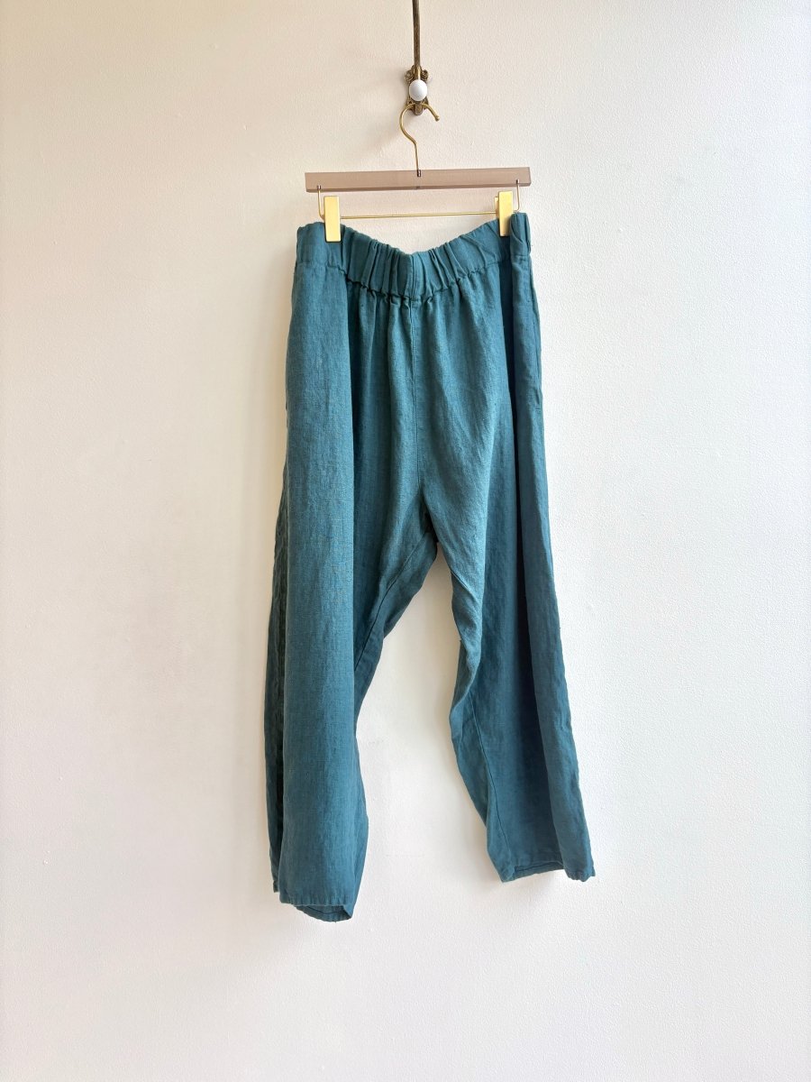Mallard Peacock Blue Linen Studio Pant - Made X Hudson