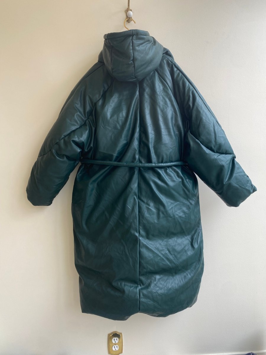 Oversized Forest Green Puffer Jacket - Made X Hudson
