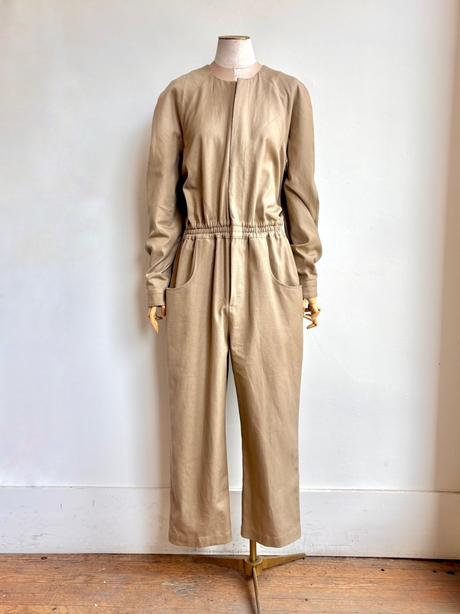 Khaki Hemp - Cotton Jumpsuit - Made X Hudson
