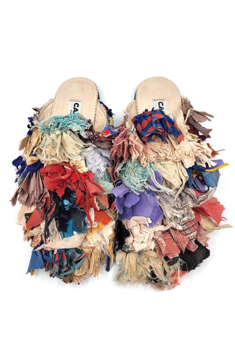 Niki Babouche Flats In Colors Party Mix, Nude, Red, & Lavender (Size 41) - Made X Hudson