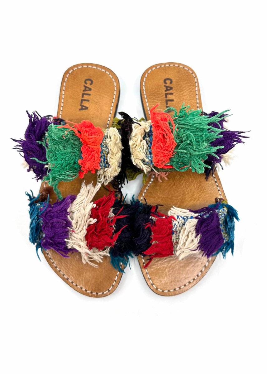 Hali Sandals “Jamilla XIII” In Colors Purple, Green, Blue, Orange, White, Red (Size 39) - Made X Hudson