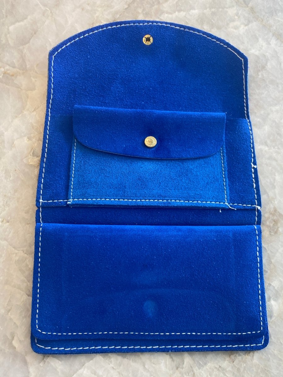 Yves Klein Blue Suede Wallet (Vintage) - Made X Hudson