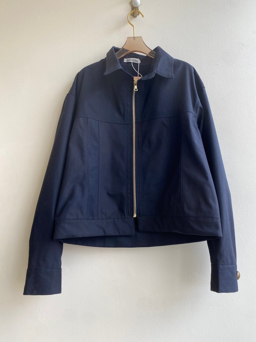 Leisure Jacket with Metal Zipper Closure - Made X Hudson