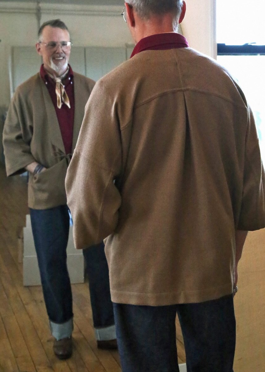 Milk Chocolate Brown Cashmere Chore Jacket - Made X Hudson