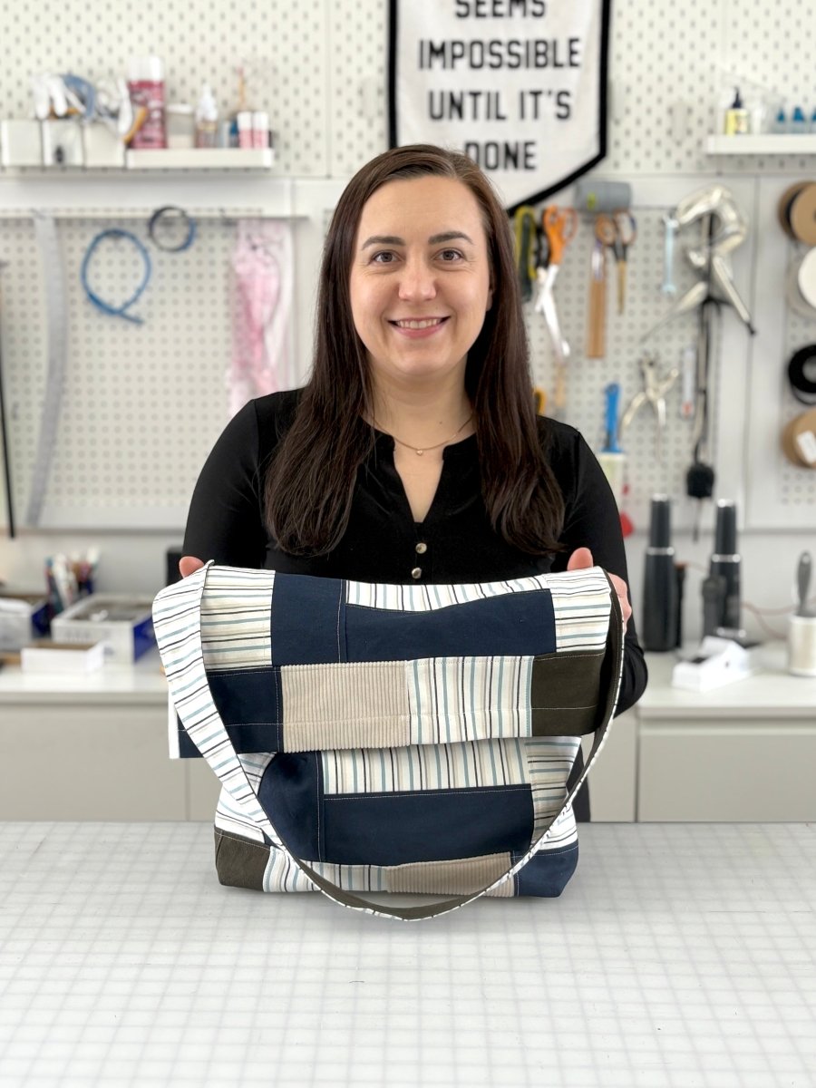 Intro to Sewing: Patchwork Satchel Class - Made X Hudson