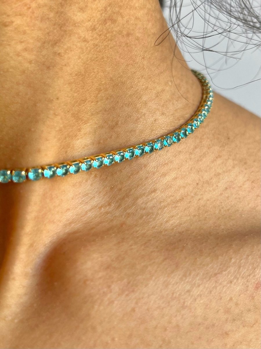 Cubia Zirconia (CZ) Thin Tennis Necklaces (Multiple Styles) - Made X Hudson