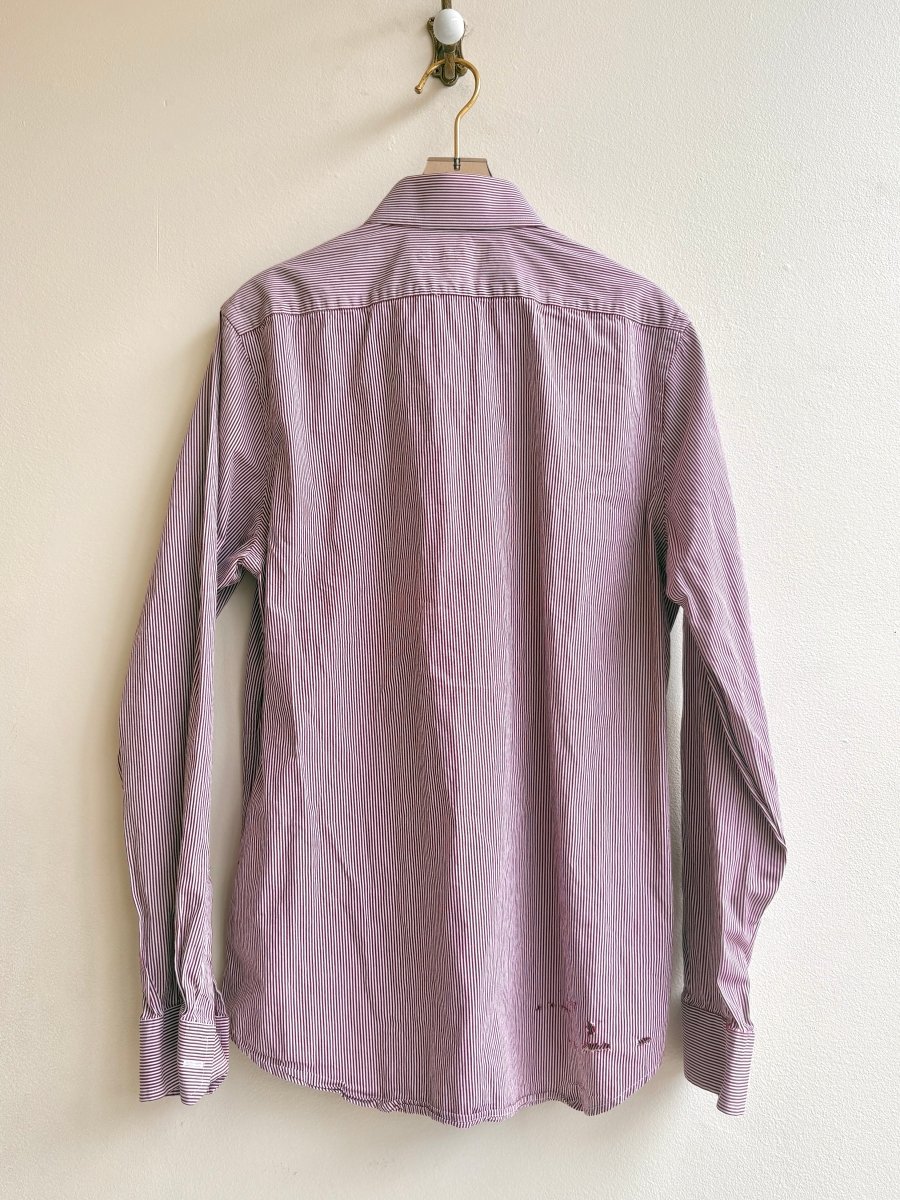 “Chester” Red & White Stripe Spring Onion Print (Reworked) - Made X Hudson