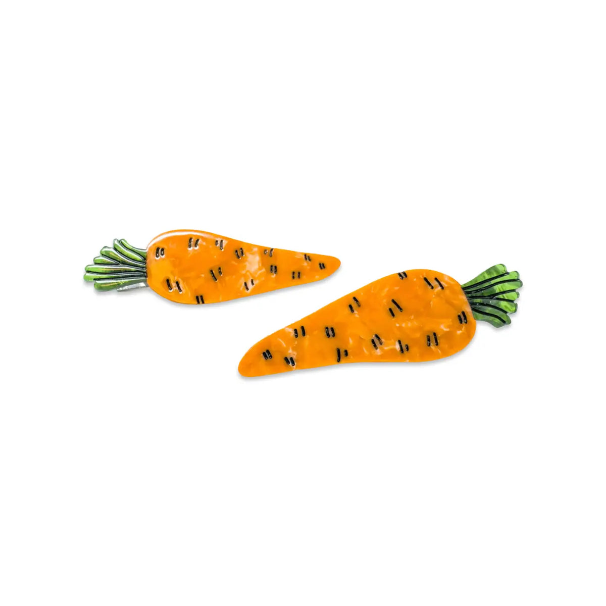 Carrot Alligator Hair Clip (Set of 2) – Made X Hudson
