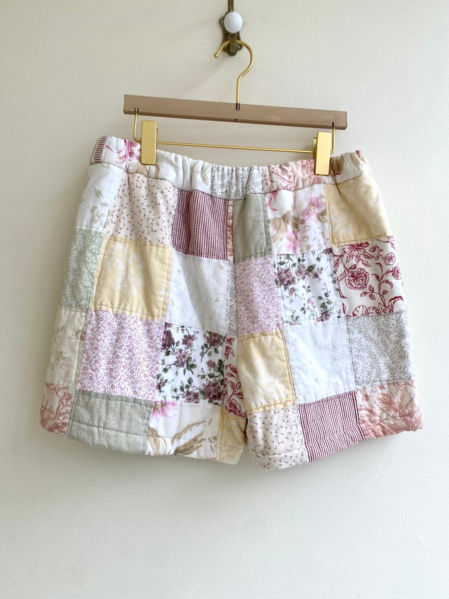 Floral Checker Quilted Shorts - Made X Hudson