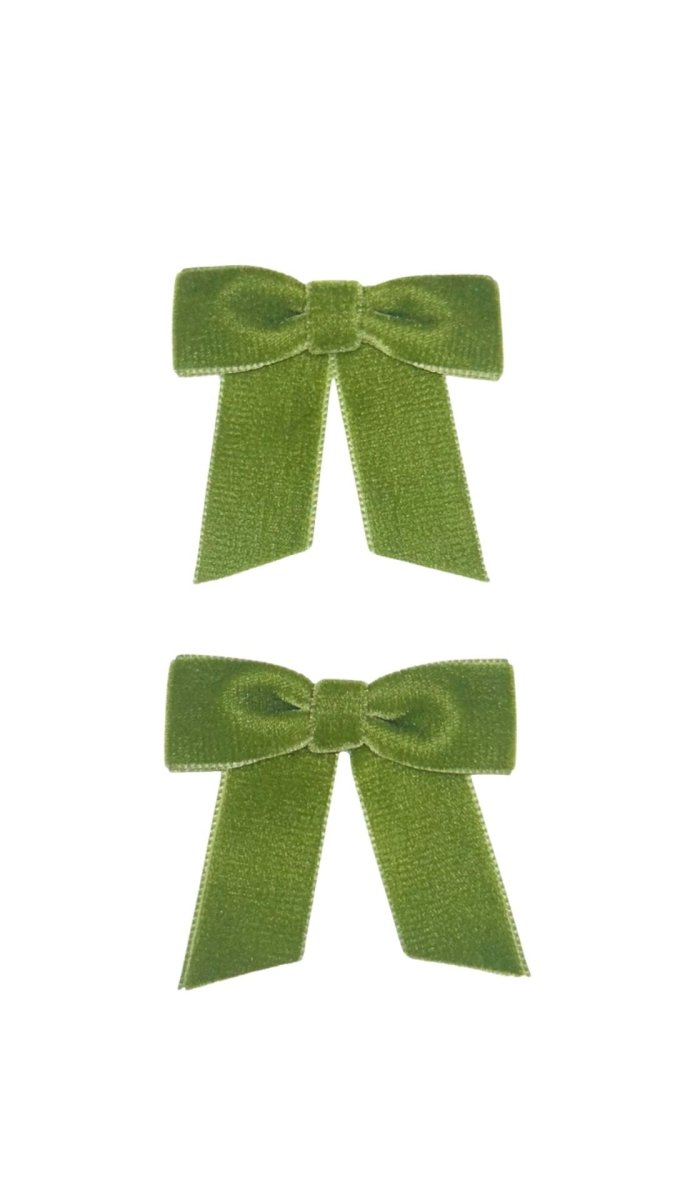 Daisies Pair Bow Hair Clips (More Colors) - Made X Hudson