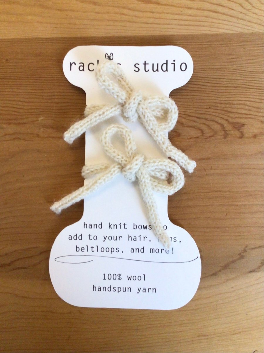 Knitted Hair Bow Ties (Multiple Colors) - Made X Hudson