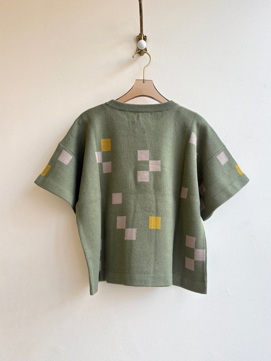 Albers Short Sleeve Sweater Tee Olivine - Made X Hudson