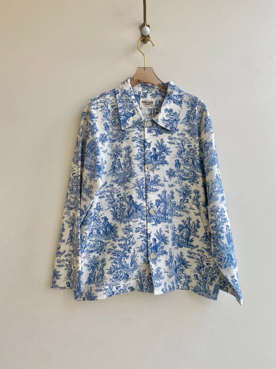 Blue Toile Utility Jacket - Made X Hudson