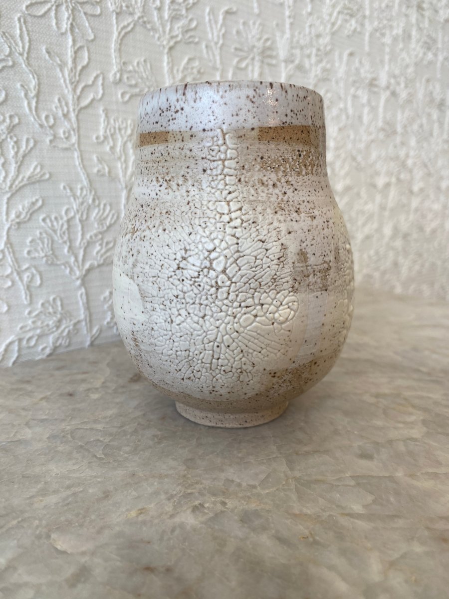 White Lichen Decorative Vase - Made X Hudson