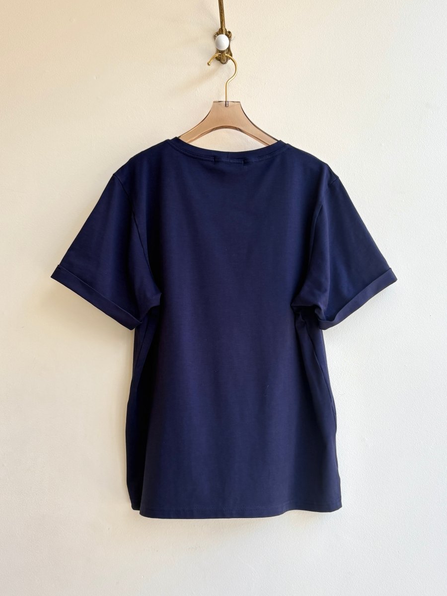 391 Tee in Navy Cotton - Made X Hudson