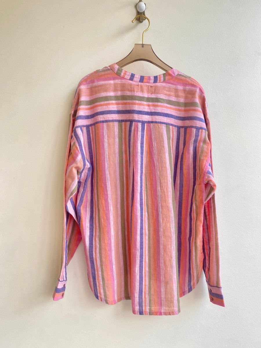 Xírena | Blush Pastel Striped Shirt (Vintage) - Made X Hudson